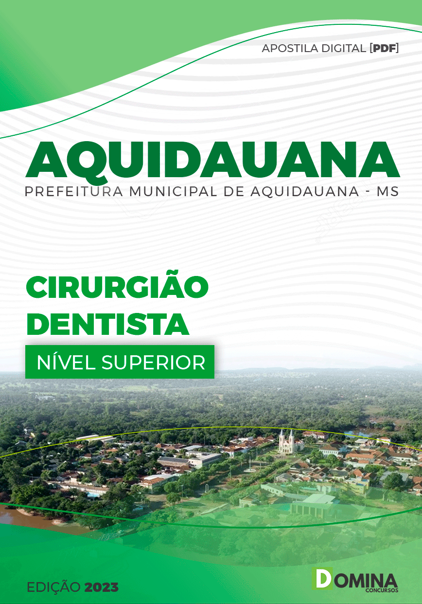 Apostila Digital Pref Aquidauana MS 2023 Dentista