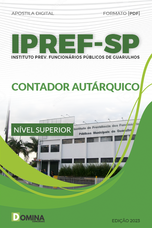 Apostila Concurso IPREF Guarulhos SP 2023 Contador Autárquico