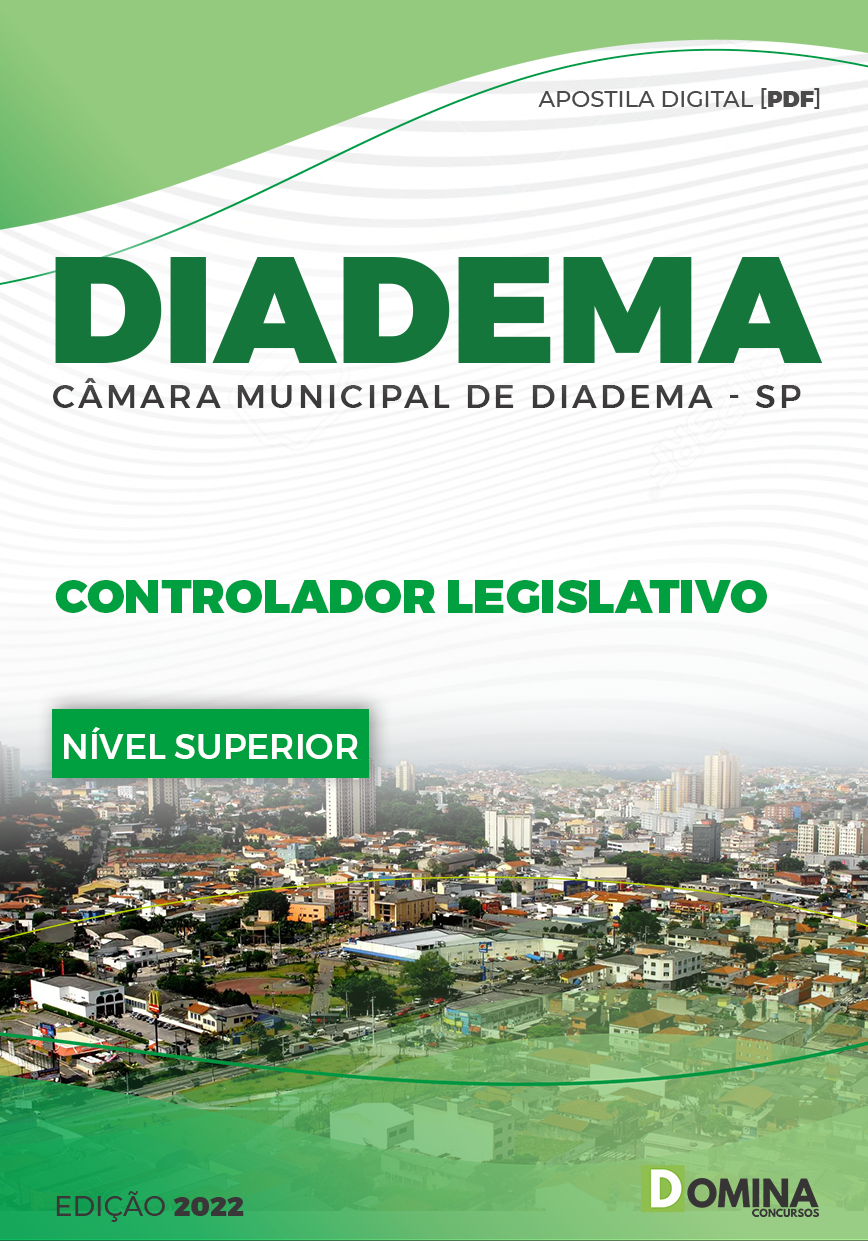 Apostila Câmara de Diadema SP 2023 Controlador Legislativo