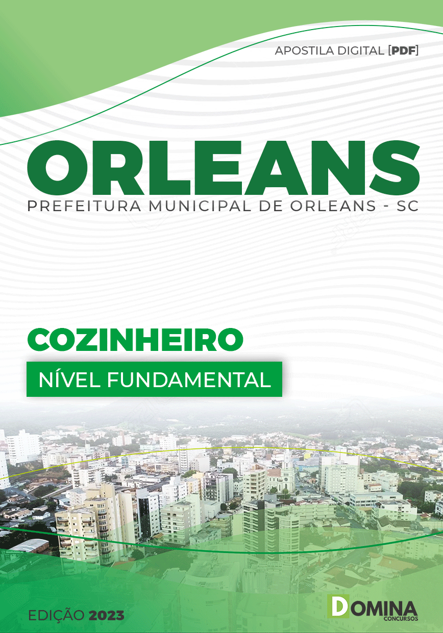 Apostila Pref Orleans SC 2023 Cozinheiro