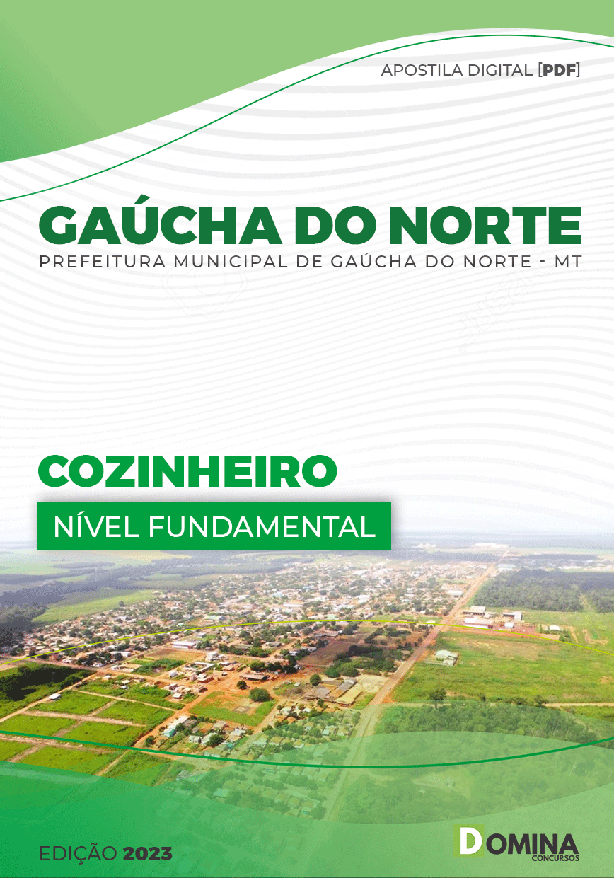 Apostila Pref Gaúcha do Norte MT 2023 Cozinheiro