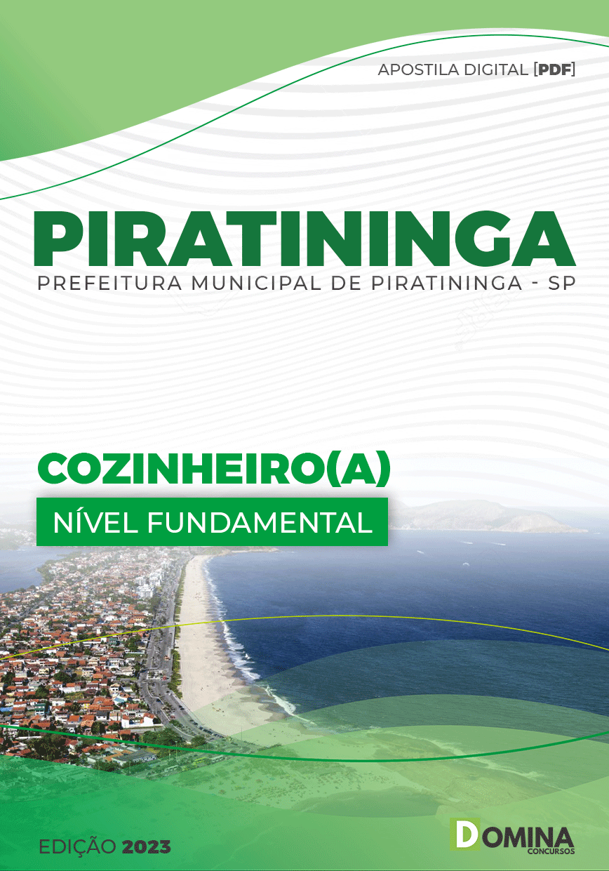 Apostila Concurso Pref Piratininga SP 2023 Cozinheiro