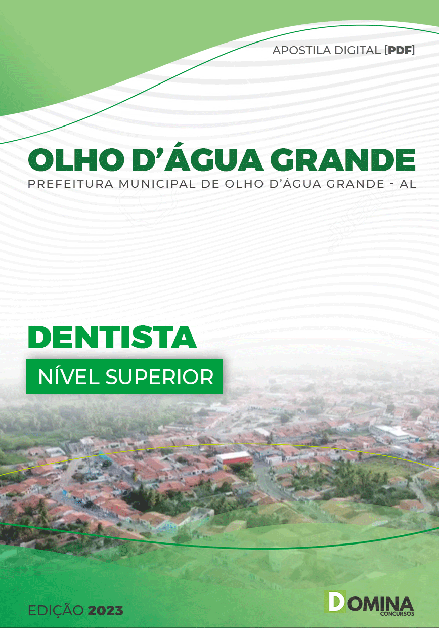 Apostila Pref Olho D’Água Grande AL 2023 Dentista