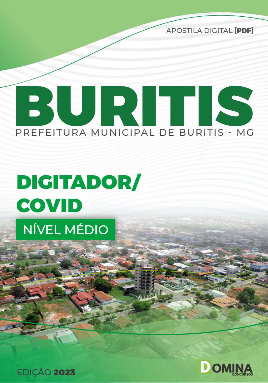 Apostila Concurso Pref Buritis MG 2023 Digitador Covid