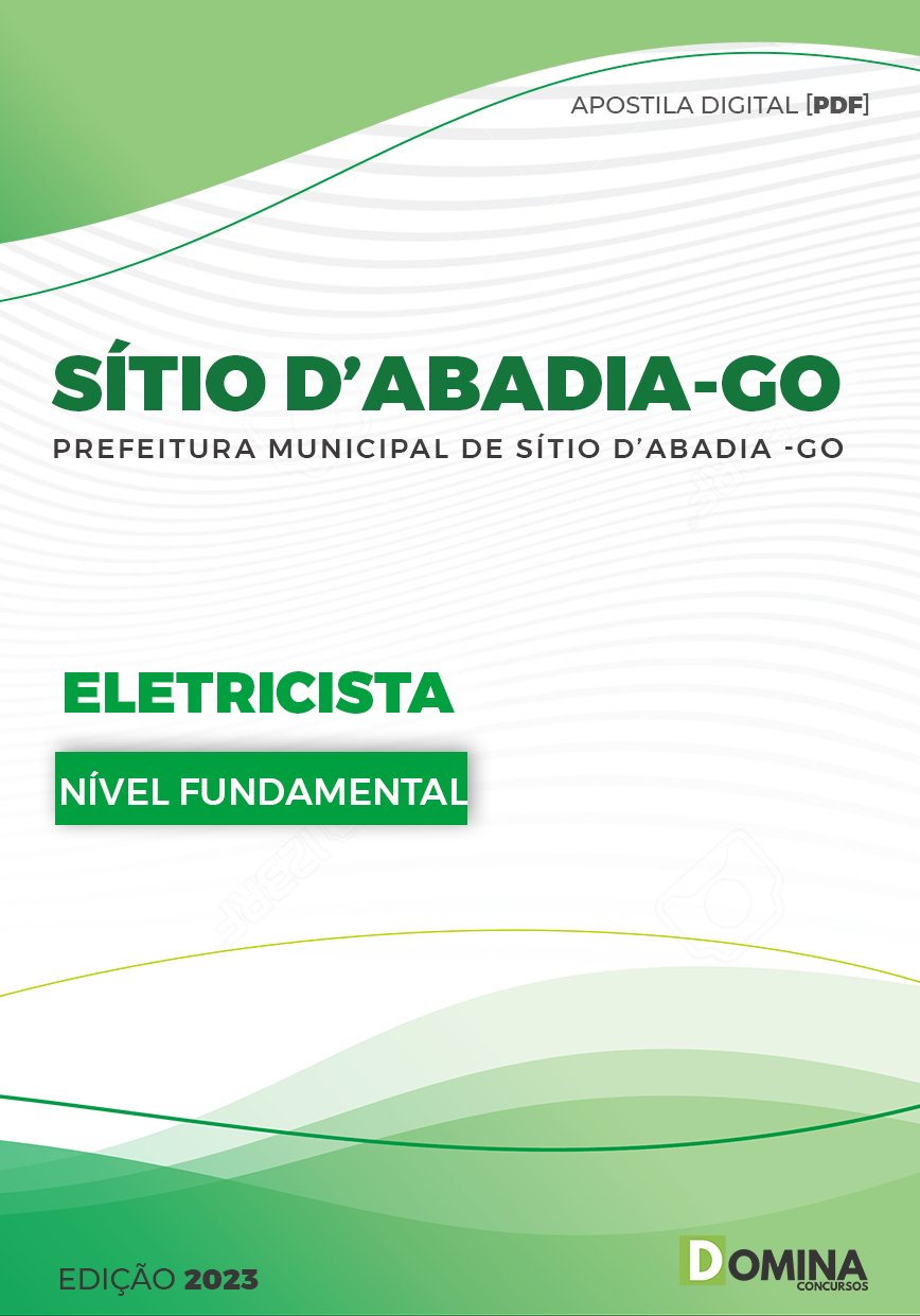Apostila Pref Sítio da Abadia GO 2023 Eletricista