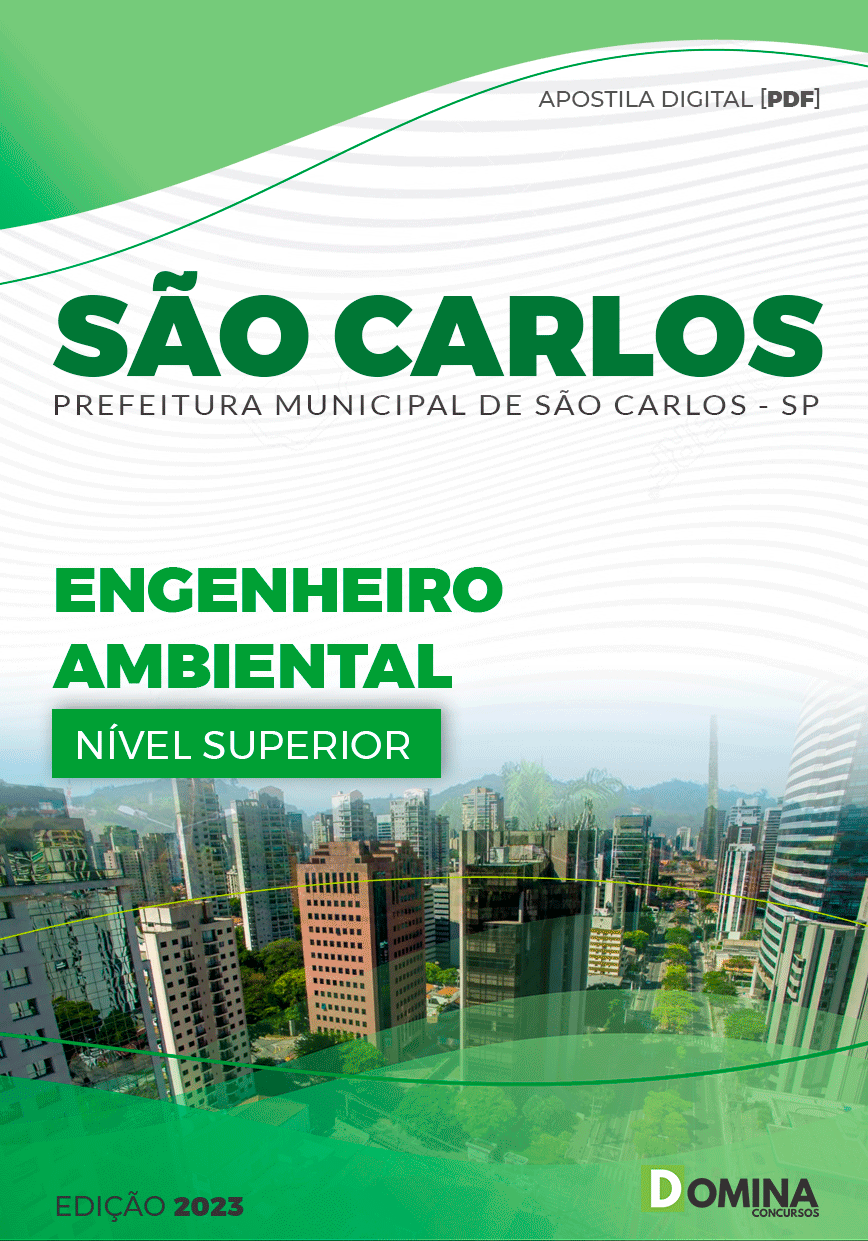 Apostila Digital Pref São Carlos SP 2023 Engenheiro Ambiental
