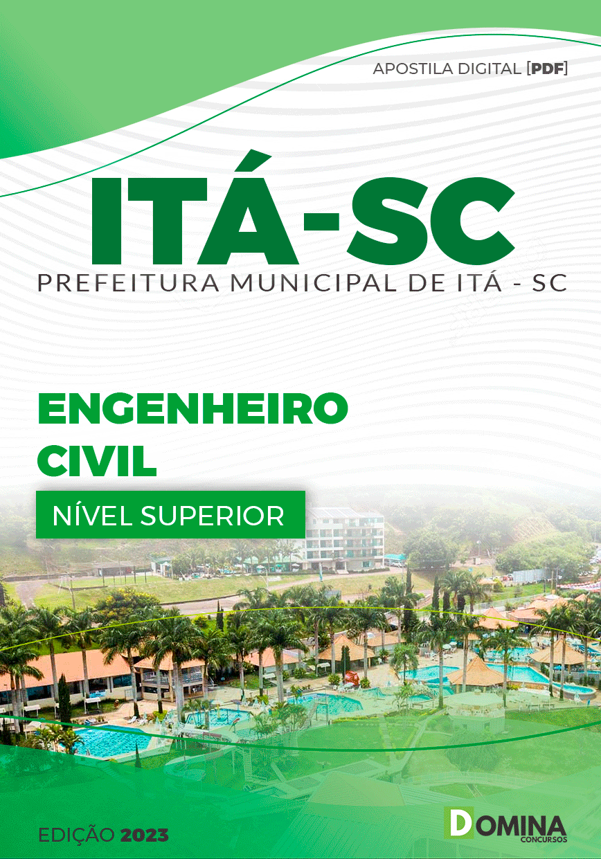 Apostila Digital Concurso Pref Itá SC 2023 Engenheiro Civil