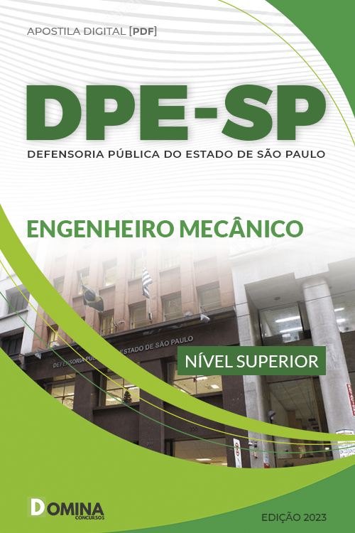 Apostila Digital Concurso DPE SP 2023 Engenheiro Mecânico