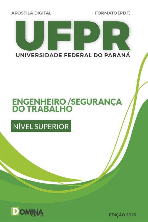 Apostila Concurso UFPR 2023 Engenheiro Segurança Do Trabalho