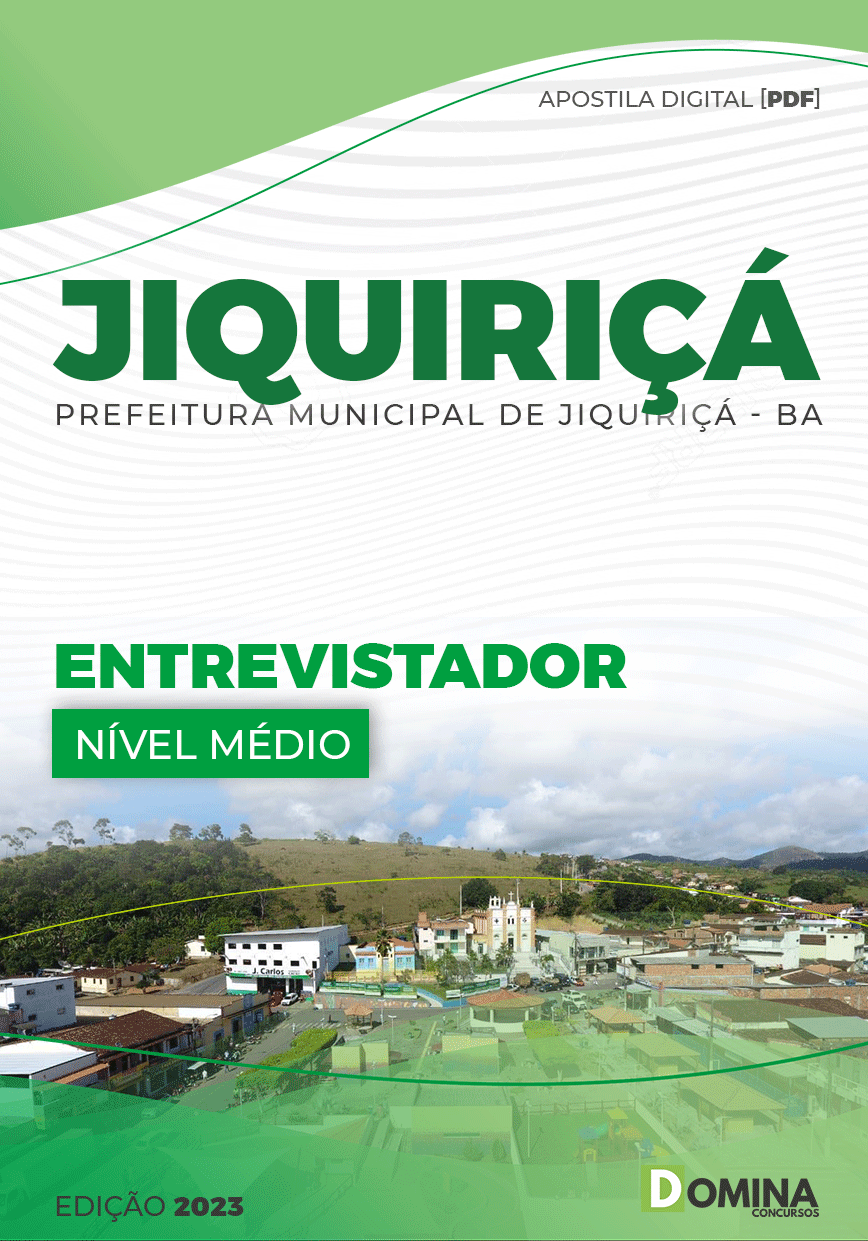 Apostila Concurso Pref Jiquiriçá BA 2023 Entrevistador