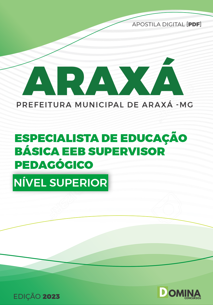 Apostila Pref Araxá MG 2023 Supervisor Pedagógico