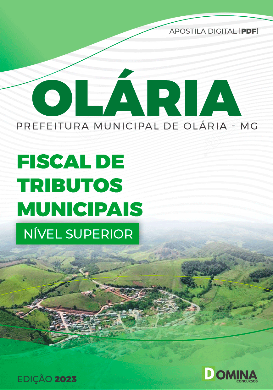 Apostila Concurso Pref Olaria MG 2023 Fiscal Tributos Municipais