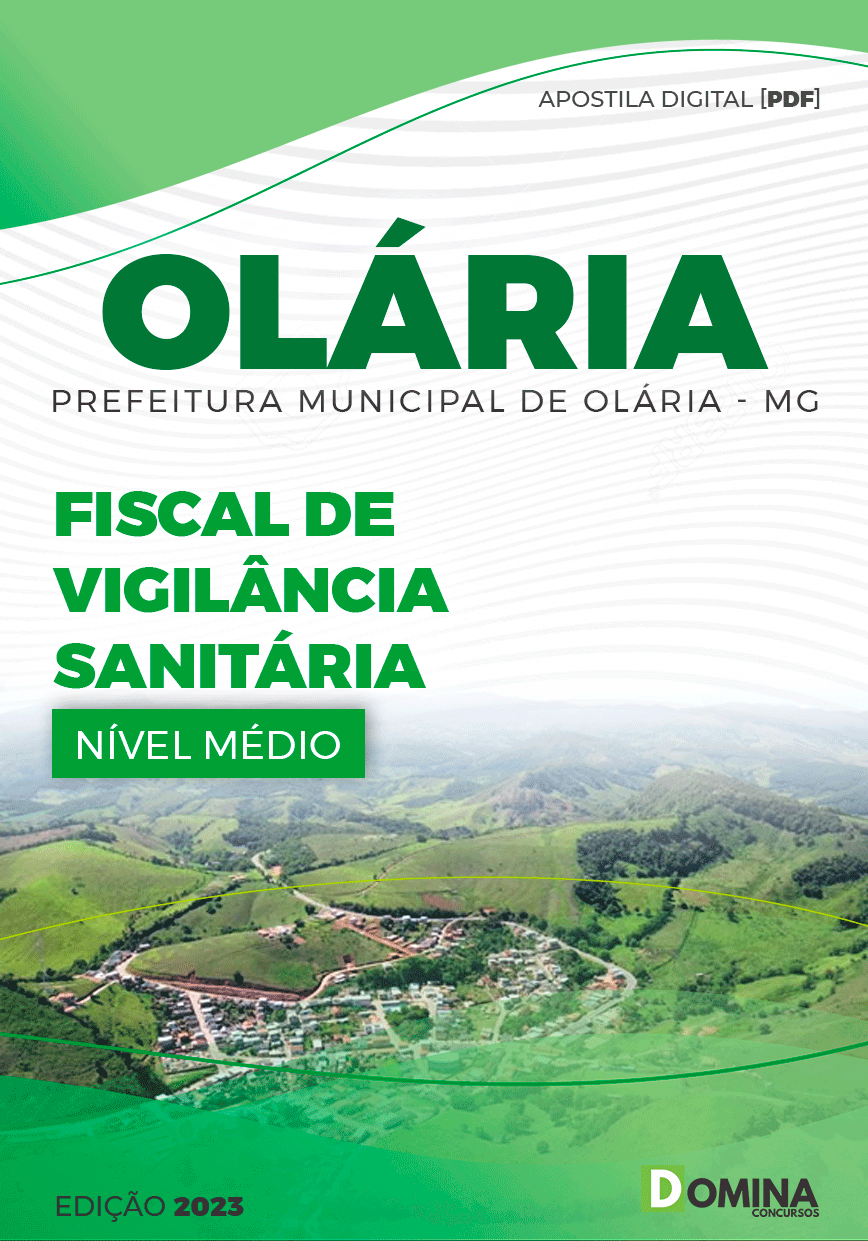 Apostila Pref Olaria MG 2023 Fiscal Vigilância Sanitária
