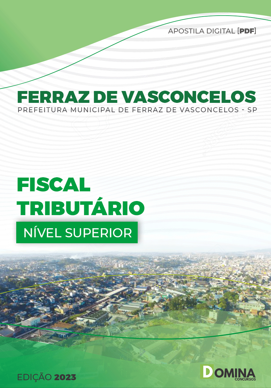 Apostila Pref Ferraz de Vasconcelos SP 2023 Fiscal Tributário