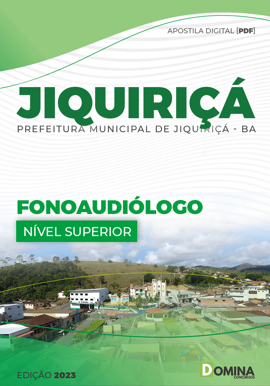 Apostila Concurso Pref Jiquiriçá BA 2023 Fonoaudiólogo