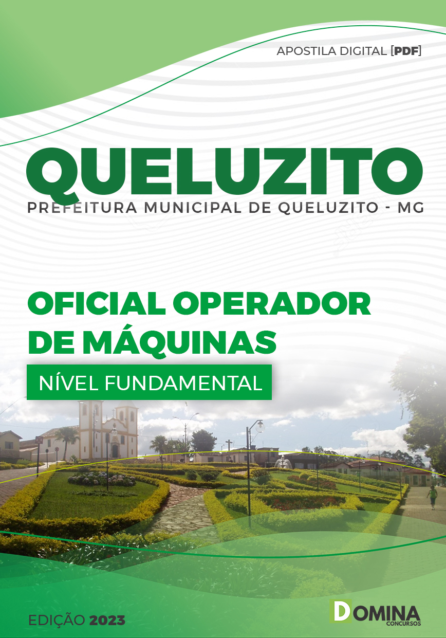Apostila Concurso Pref Queluzito MG 2023 Oficial Operador Máquinas