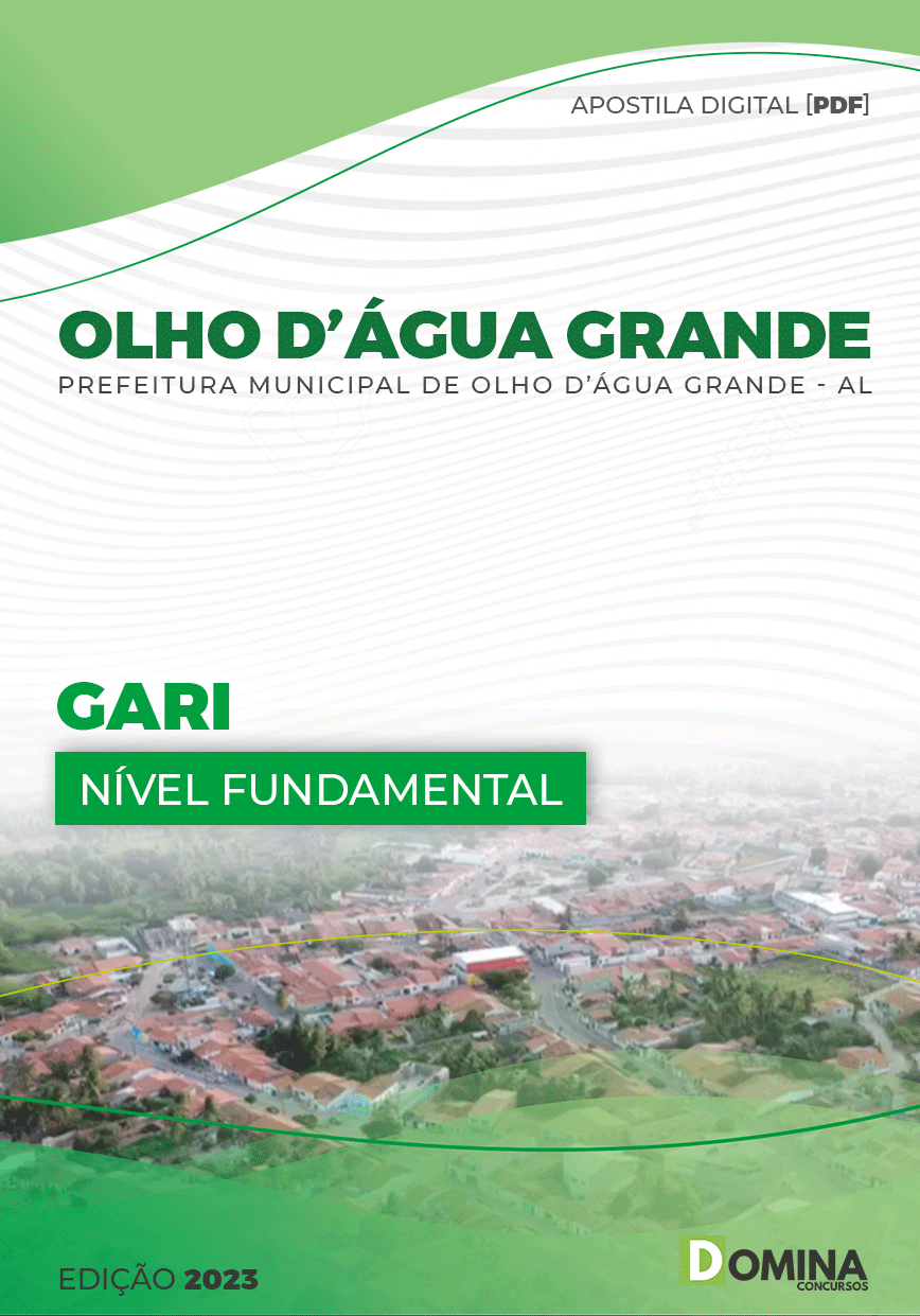 Apostila Digital Pref Olho D’Água Grande AL 2023 Gari