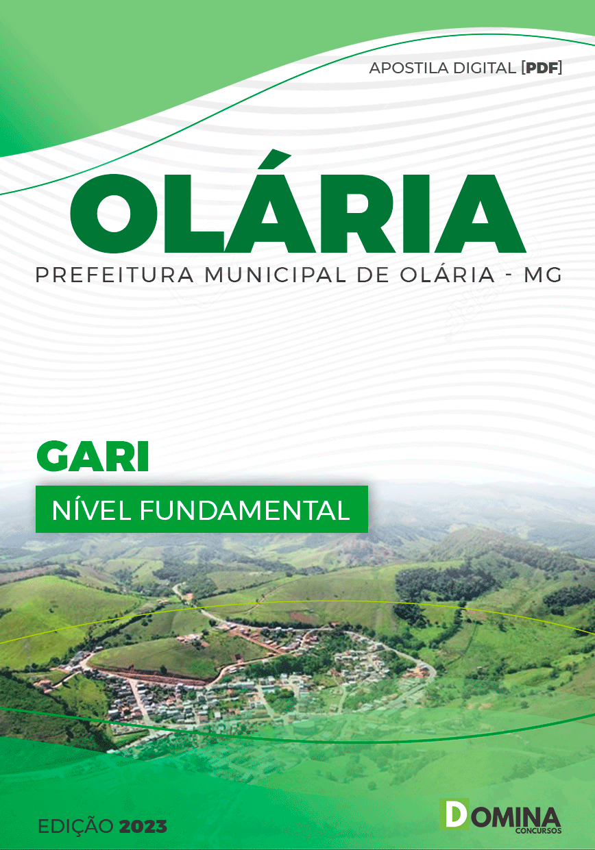 Apostila Digital Concurso Pref Olaria MG 2023 Gari