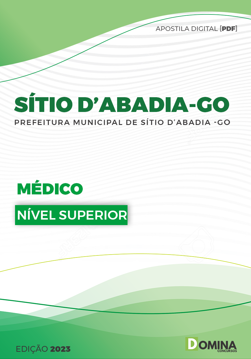 Apostila Pref Sítio da Abadia GO 2023 Médico Clínico Geral