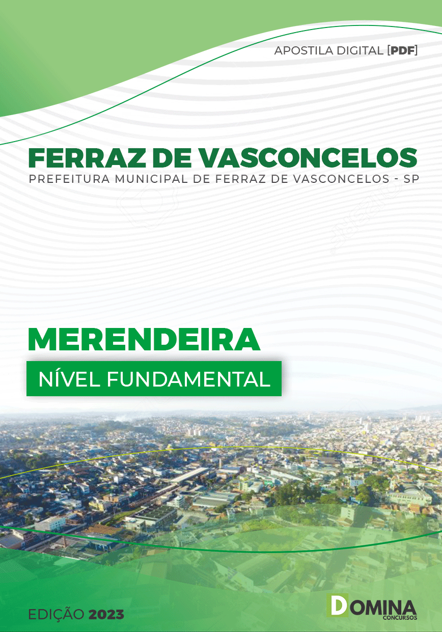 Apostila Pref Ferraz de Vasconcelos SP 2023 Merendeira
