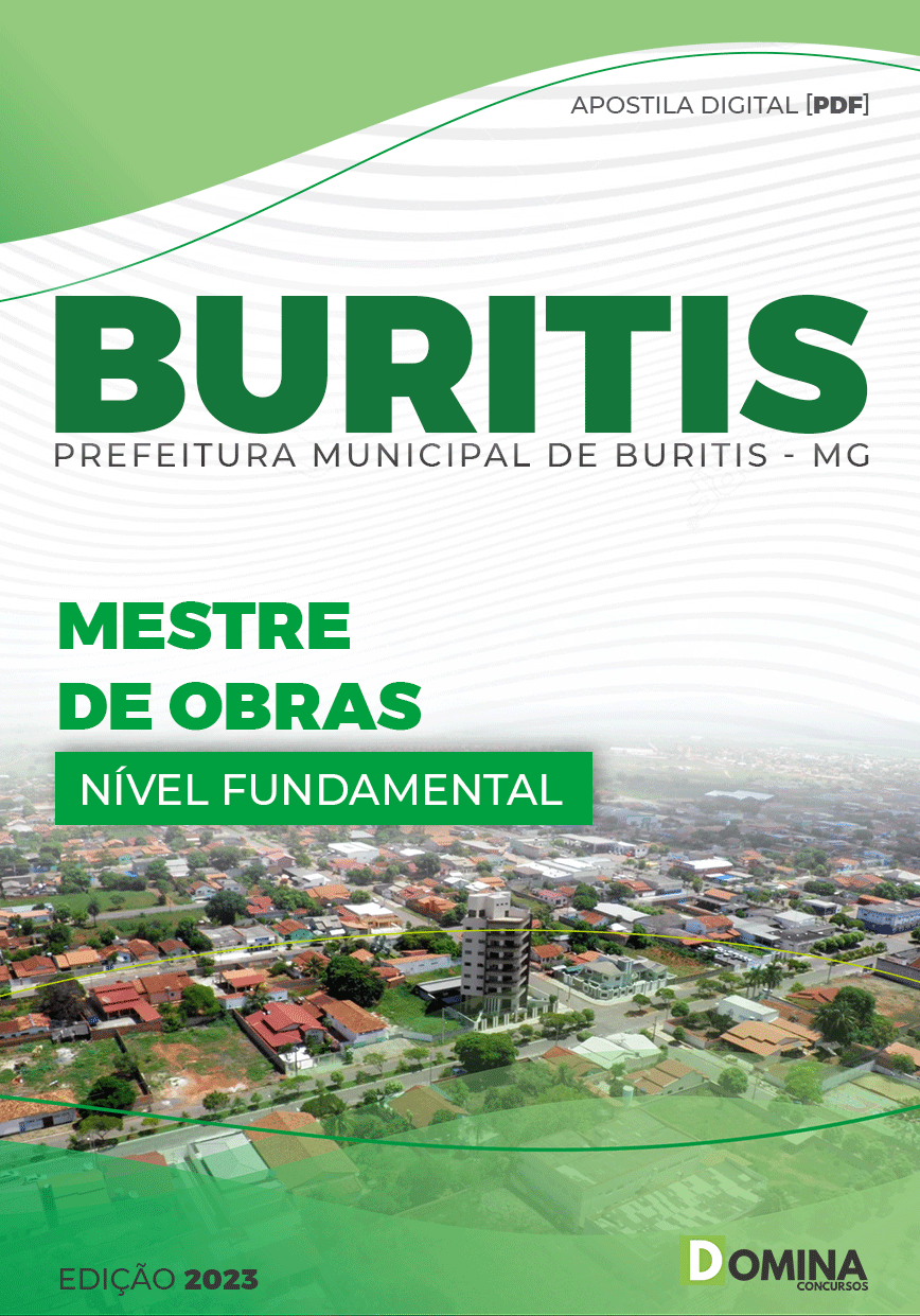 Apostila Concurso Pref Buritis MG 2023 Mestre Obras