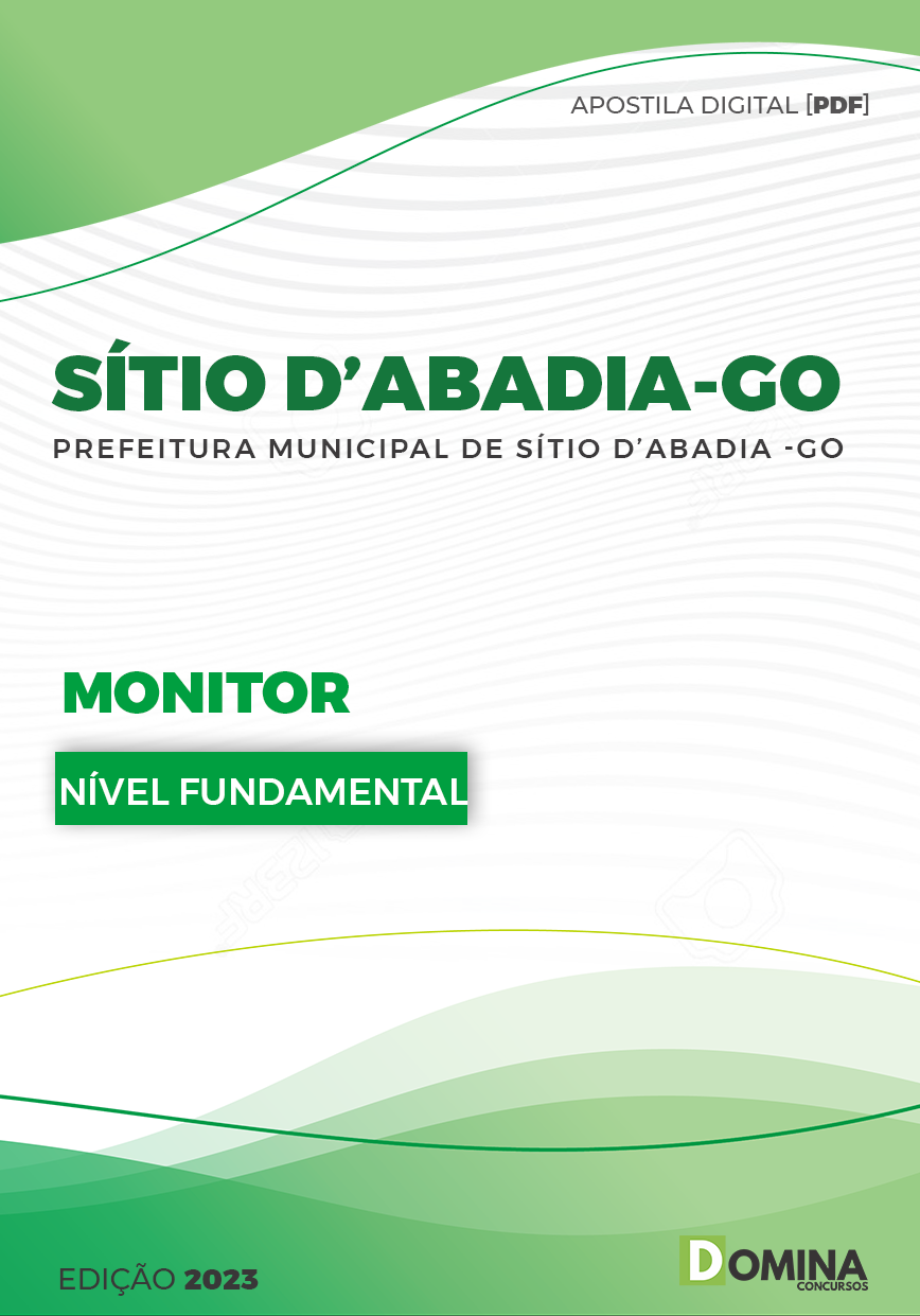 Apostila Concurso Pref Sítio da Abadia GO 2023 Monitor