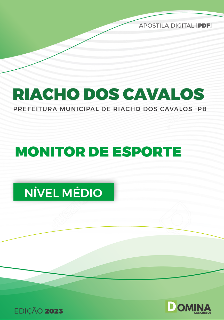 Apostila Pref Riacho dos Cavalos PB 2023 Monitor de Esporte