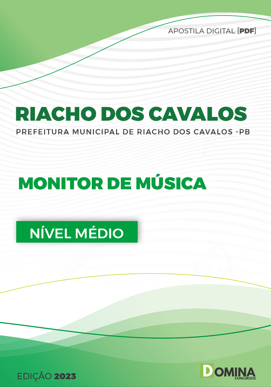 Apostila Pref Riacho dos Cavalos PB 2023 Monitor de Música