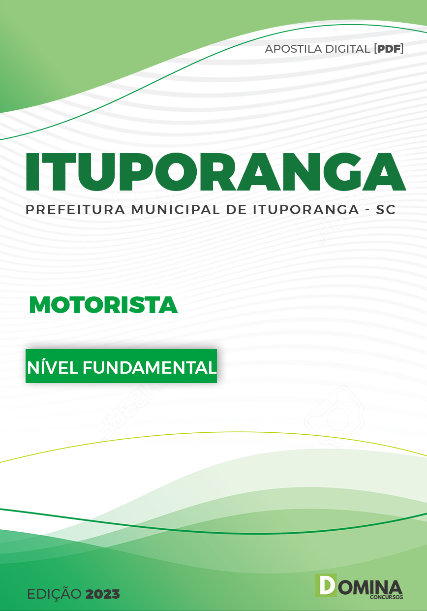 Apostila Digital Pref Ituporanga SC 2023 Motorista