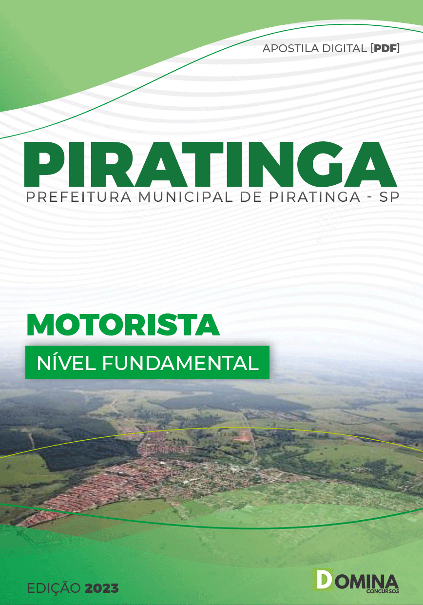 Apostila Concurso Pref Piratininga SP 2023 Motorista