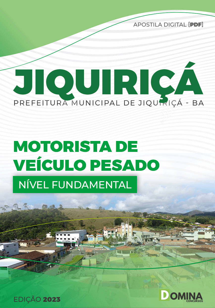 Apostila Concurso Pref Jiquiriçá BA 2023 Motorista Veículo Pesado