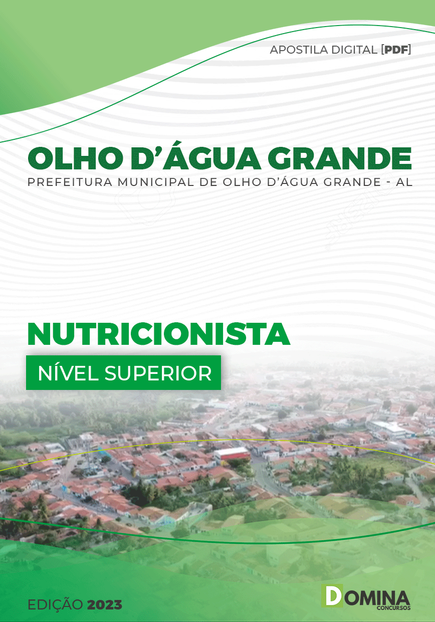 Apostila Pref Olho D’Água Grande AL 2023 Nutricionista