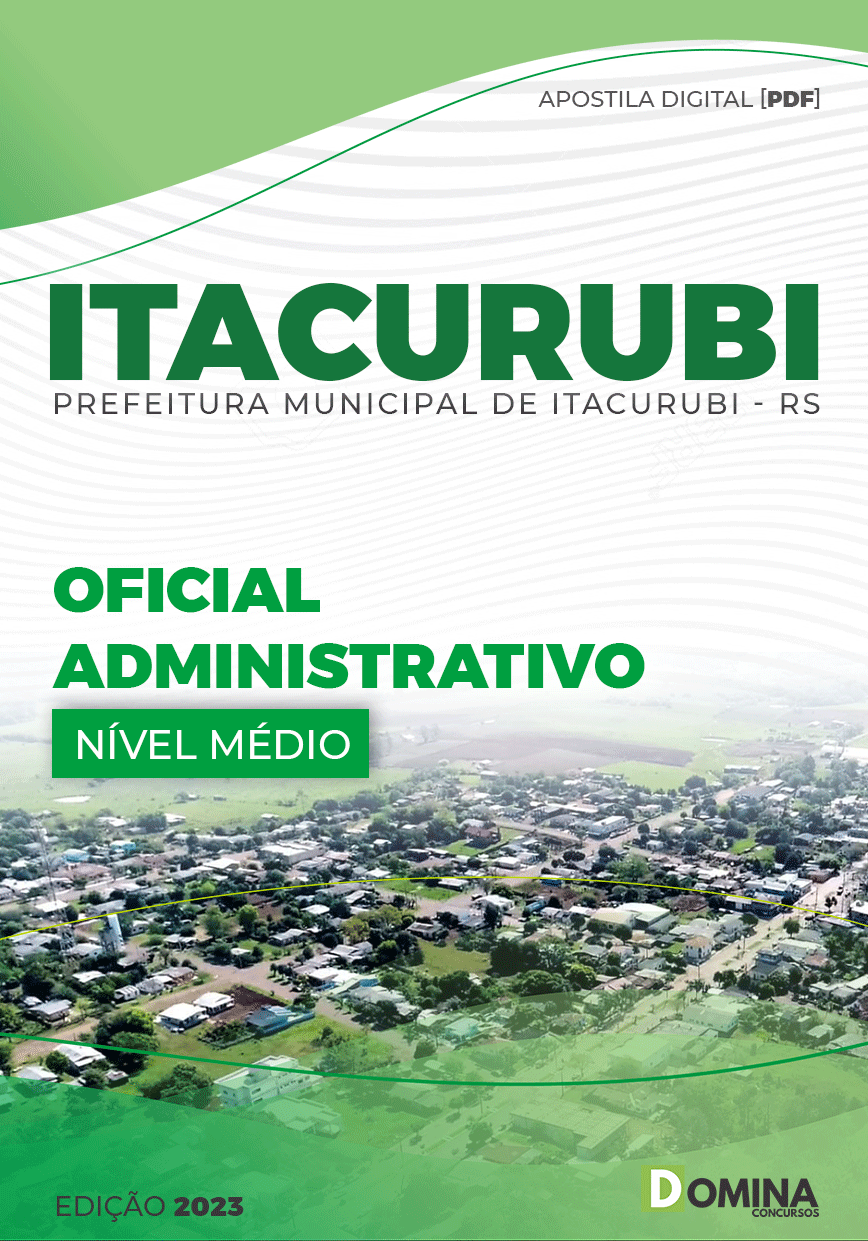 Apostila Digital Pref Itacurubi RS 2023 Oficial Administrativo
