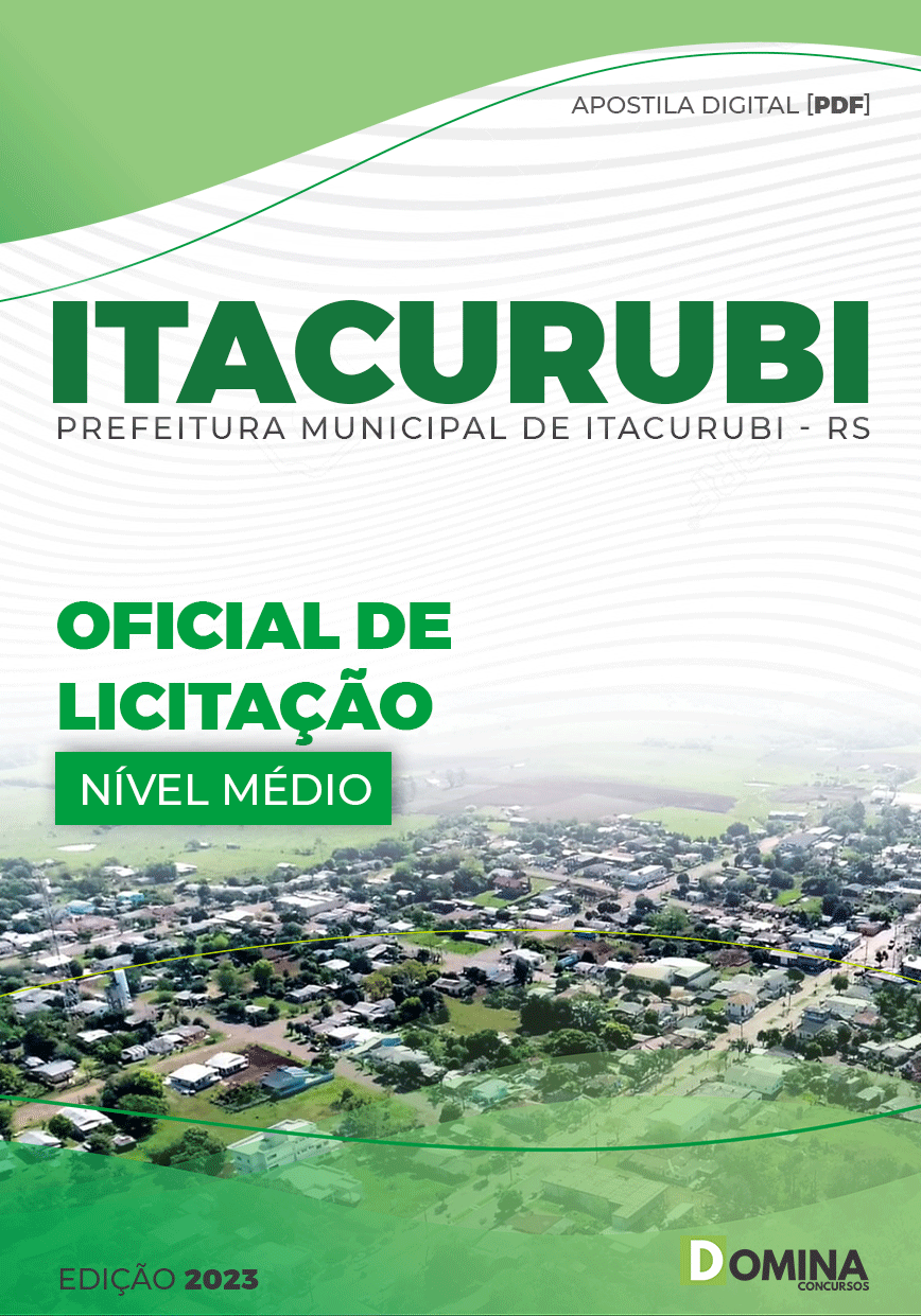Apostila Digital Pref Itacurubi RS 2023 Oficial Licitação
