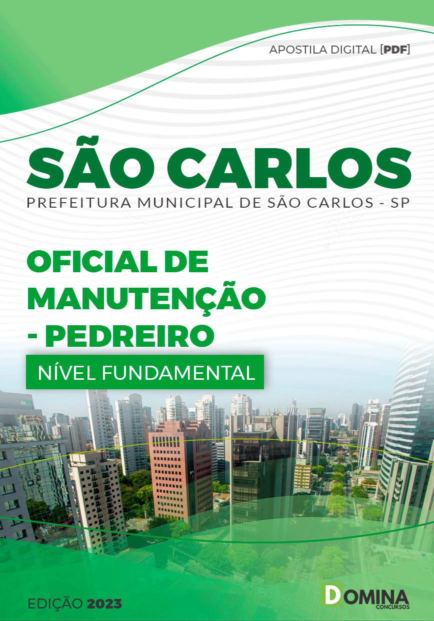 Apostila Concurso Pref São Carlos SP 2023 Pedreiro
