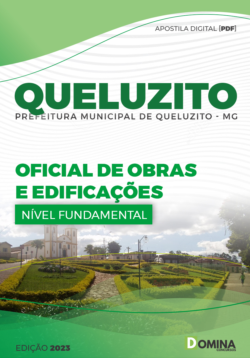 Apostila Concurso Pref Queluzito MG 2023 Oficial De Obras Edificações
