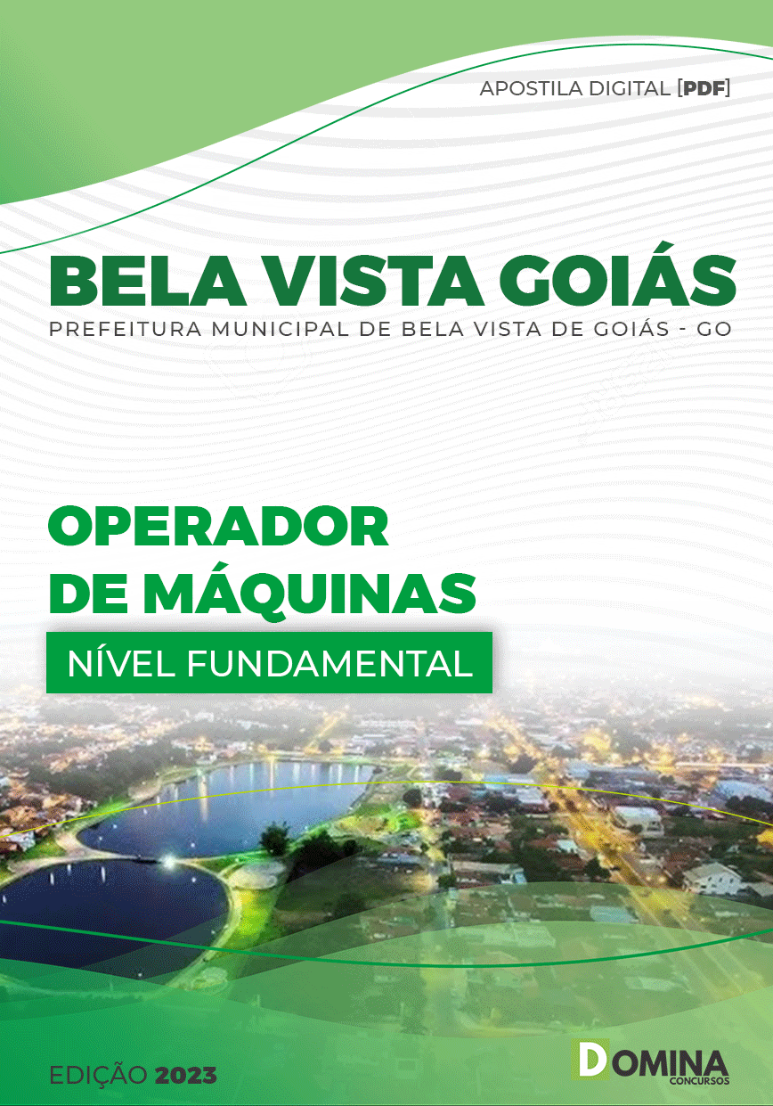 Apostila Pref Bela Vista GO 2023 Operador Máquinas