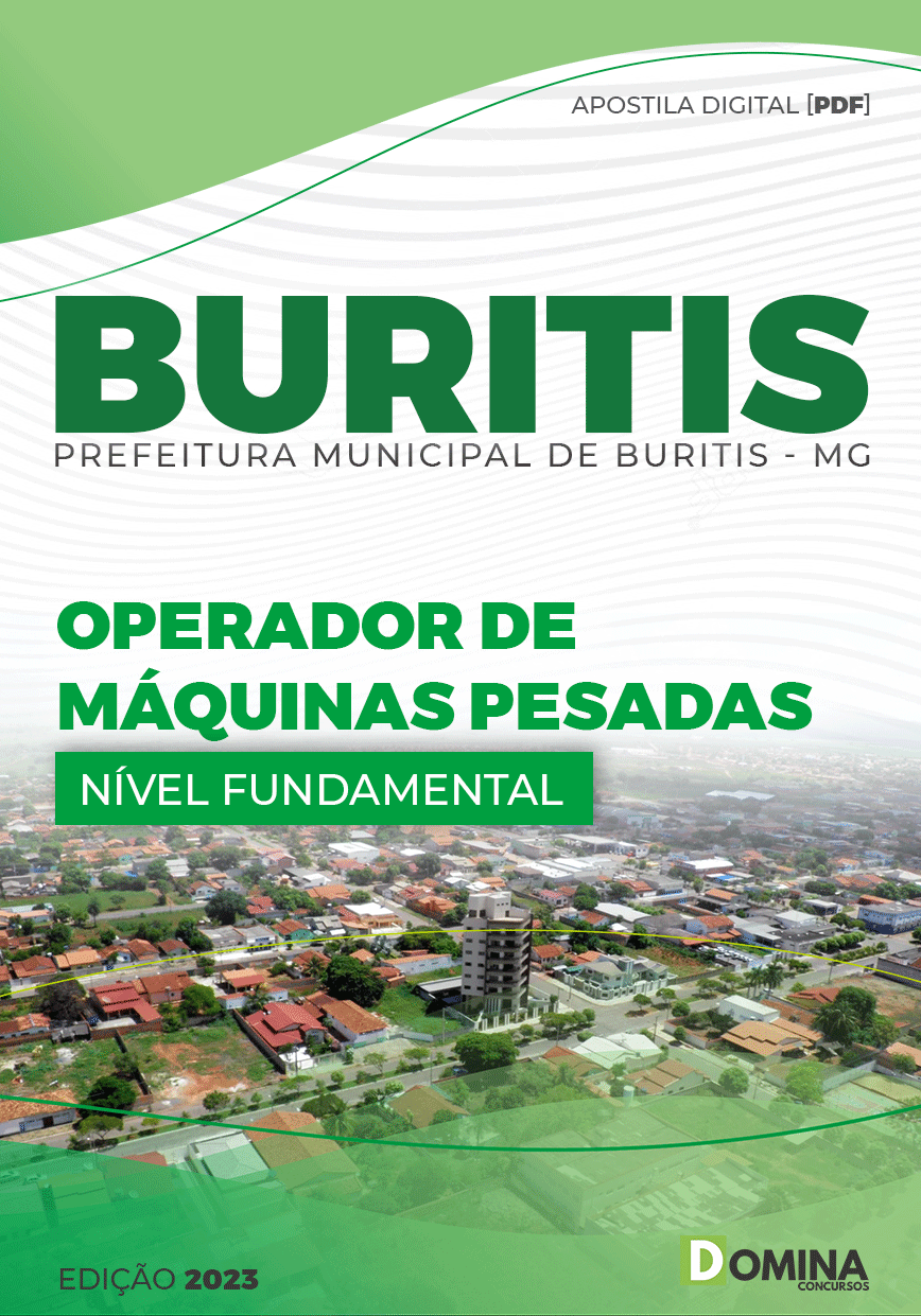 Apostila Pref Buritis MG 2023 Operador Máquinas Pesadas
