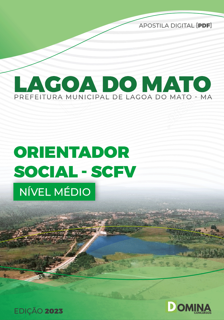 Apostila Pref Lagoa Do Mato MA 2023 Orientador Social