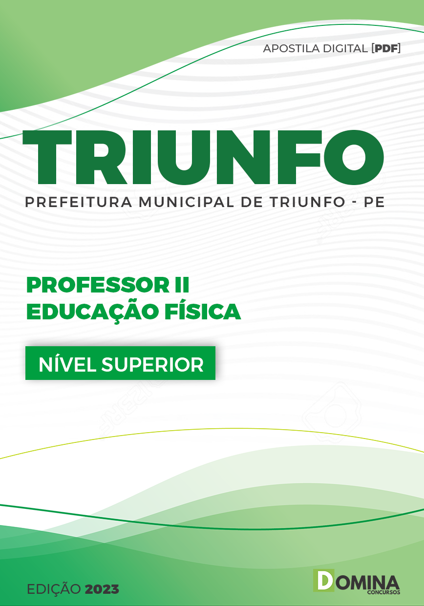 Apostila Concurso Pref Triunfo PE 2023 Professor II Educação Física