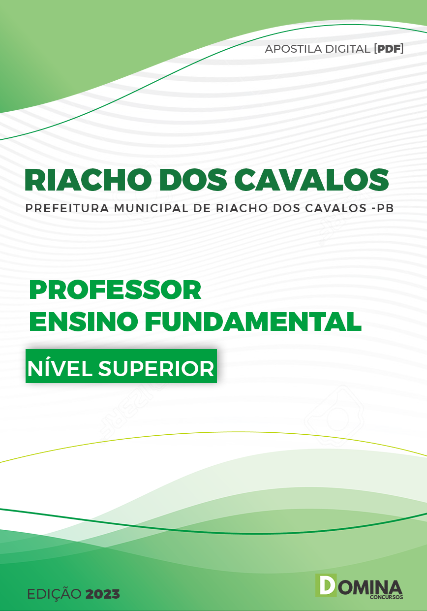 Apostila Pref Riacho dos Cavalos PB 2023 Professor Ensino Fundamental
