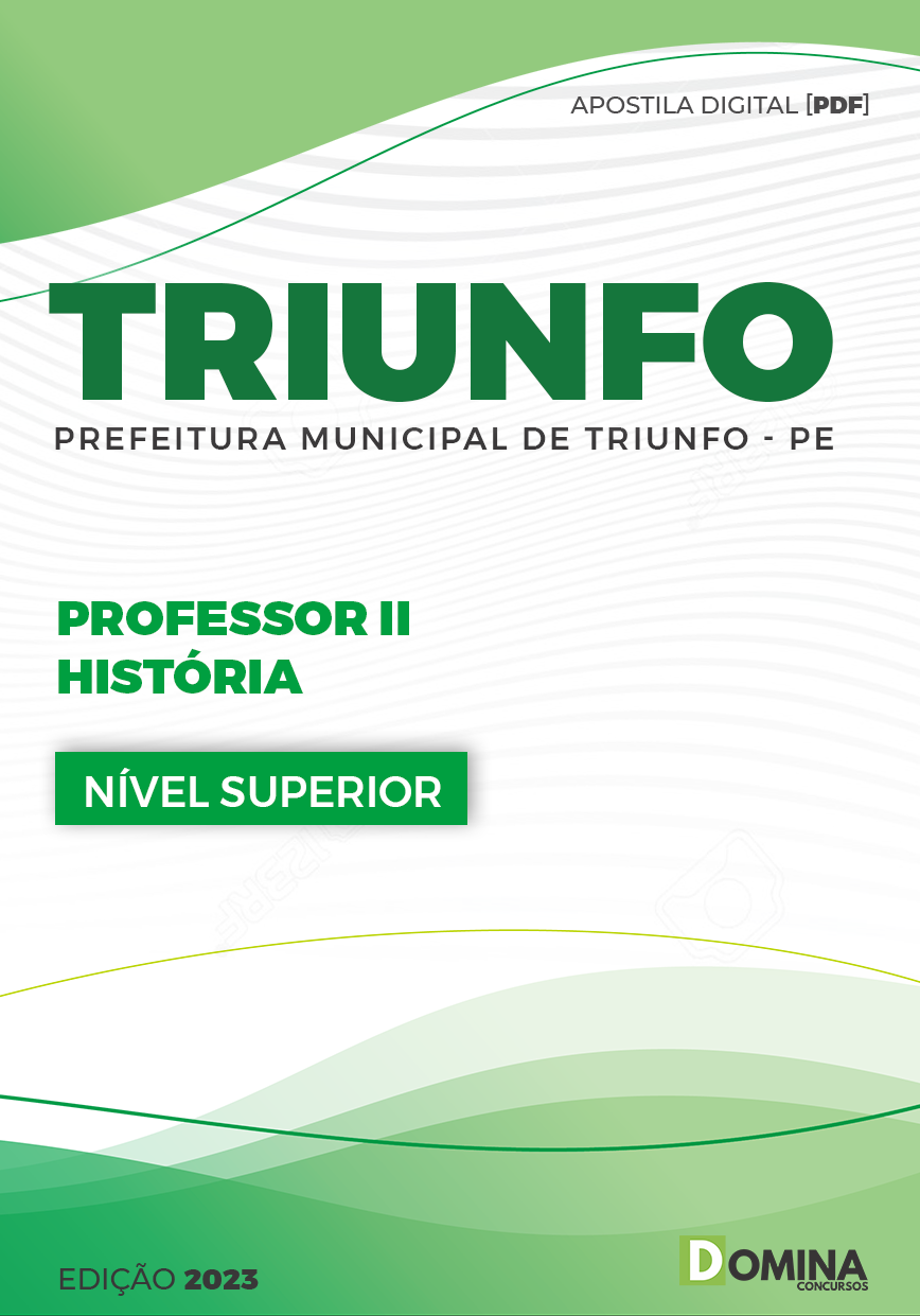 Apostila Concurso Pref Triunfo PE 2023 Professor II História
