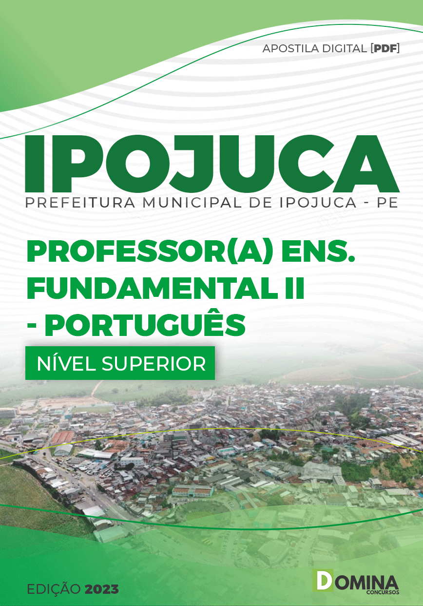 Apostila Pref Ipojuca PE 2023 Professor Fundamental II Português