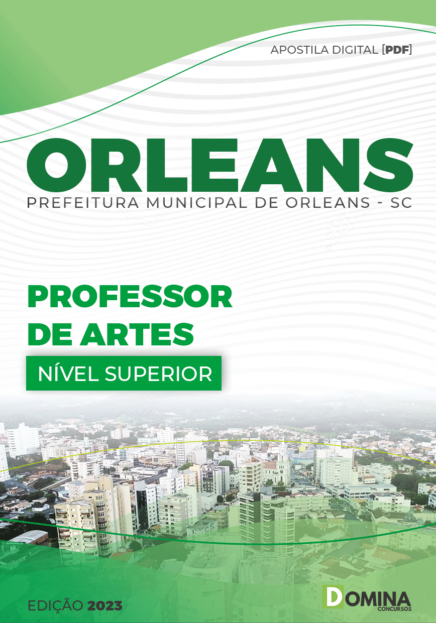 Apostila Pref Orleans SC 2023 Professor de Arte