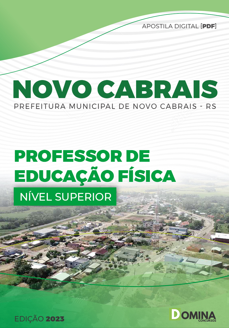 Apostila Digital Pref Novo Cabrais RS 2023 Professor Educação Física