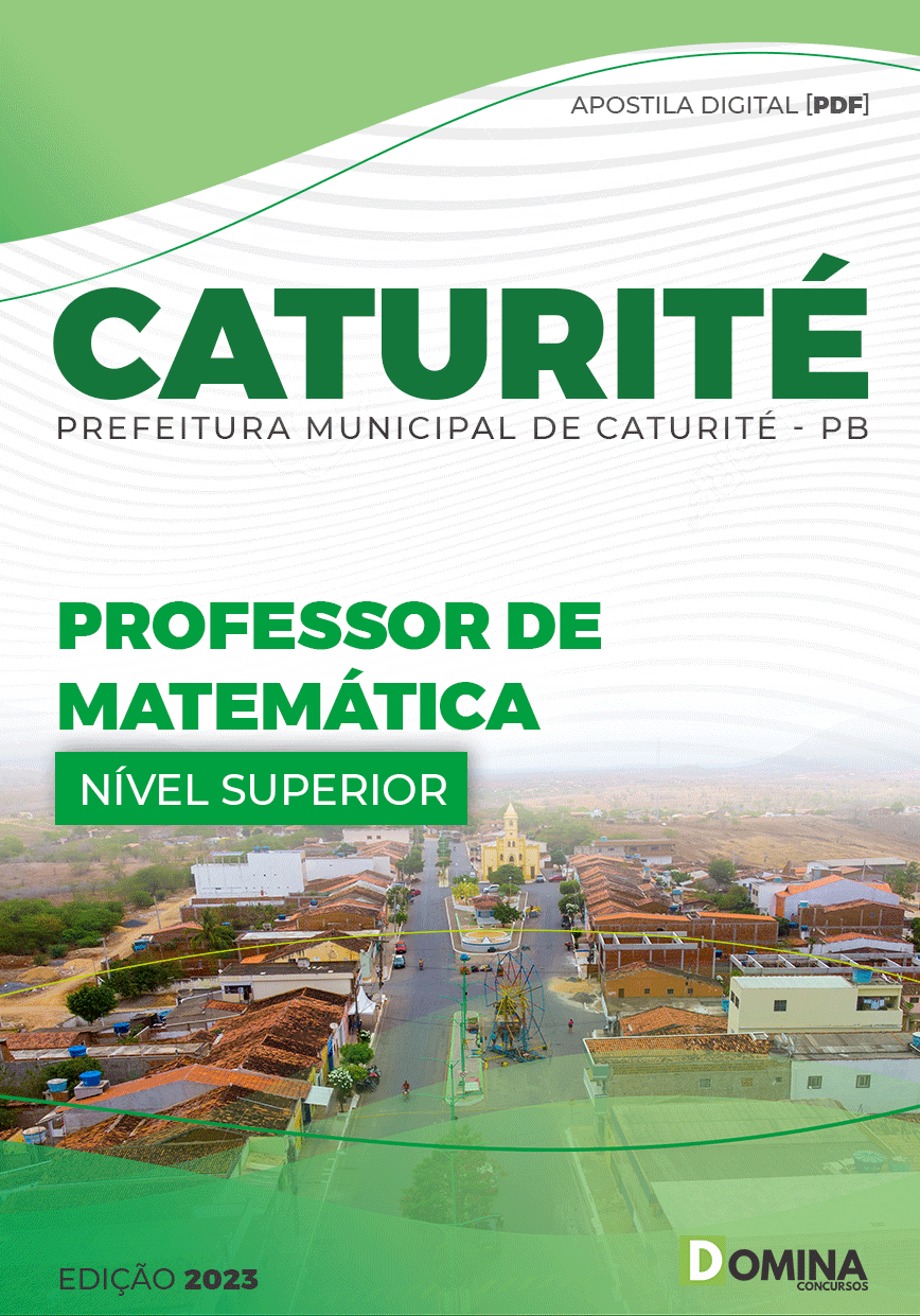 Apostila Concurso Pref Caturité PB 2023 Professor Matemática