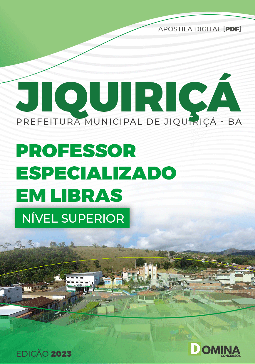 Apostila Pref Jiquiriçá BA 2023 Professor Especializado Libras