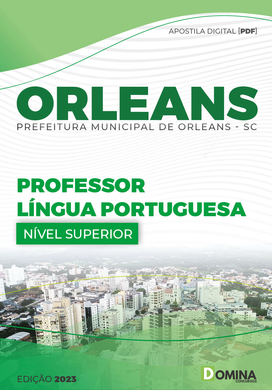 Apostila Pref Orleans SC 2023 Professor Língua Portuguesa