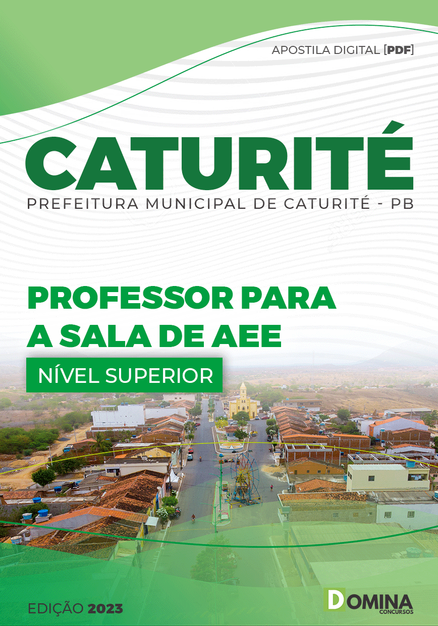 Apostila Pref Caturité PB 2023 Professor Sala AEE Zona Urbana