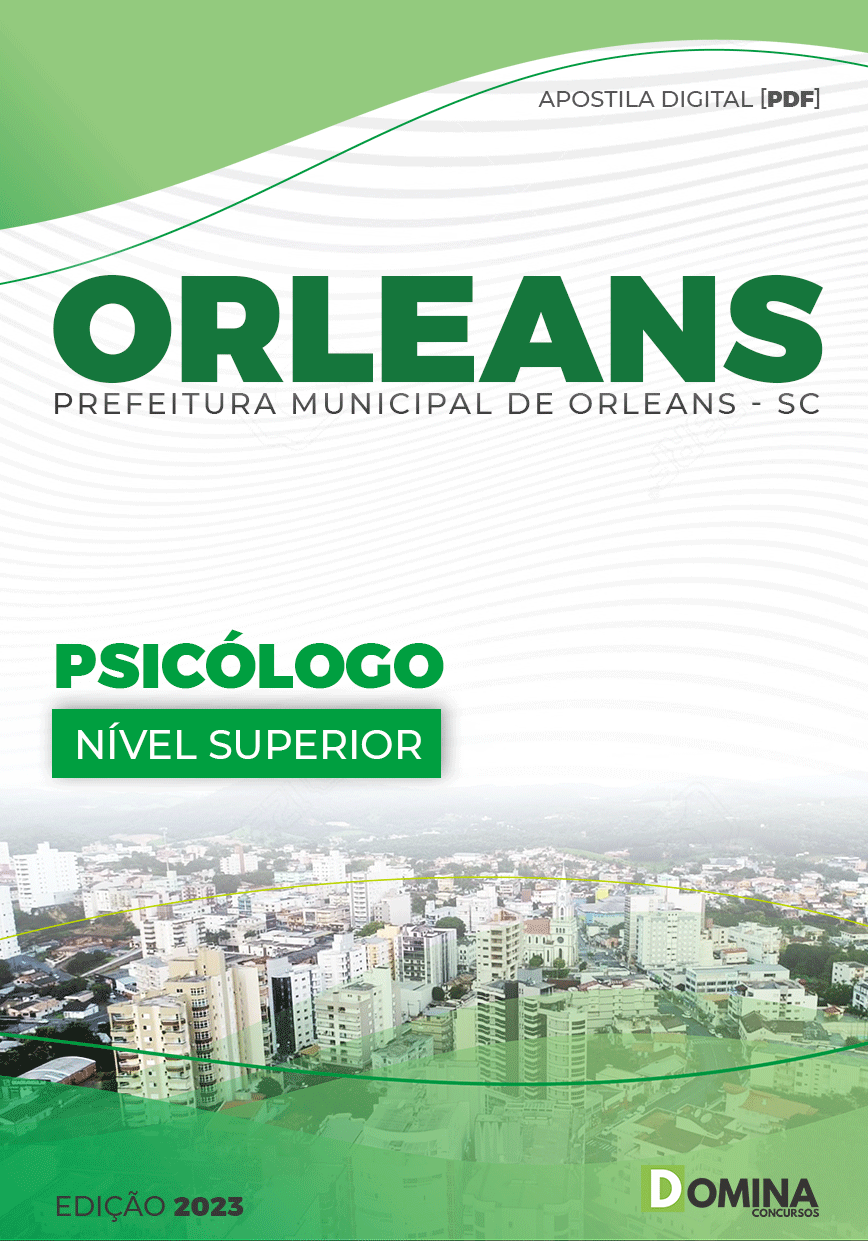 Apostila Pref Orleans SC 2023 Psicólogo